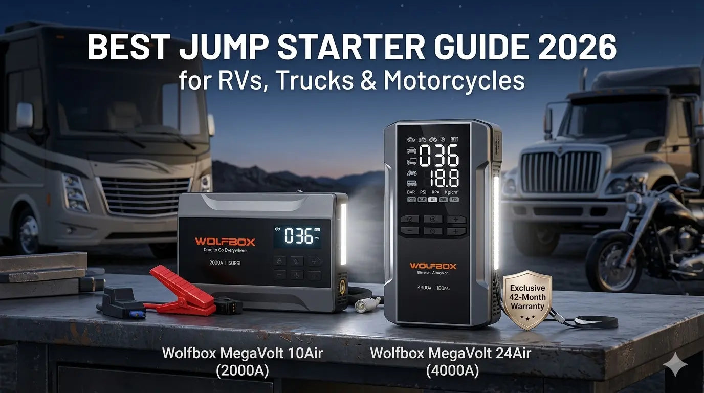 Best Jump Starter for RV, Motorcycle & Diesel Truck: 2026 Guide