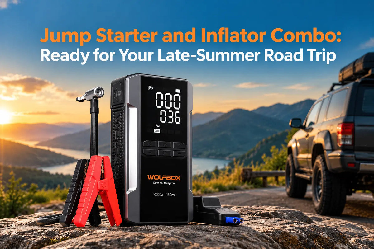 Jump Starter and Inflator Combo: Ready for Your Late-Summer Road Trip