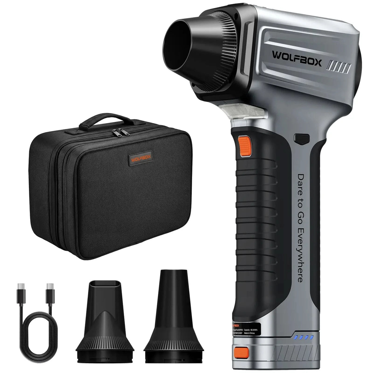 WOLFBOX MF500PRO Air Duster – Handheld Blower for Leaves & Outdoor Cleanup - WOLFBOX