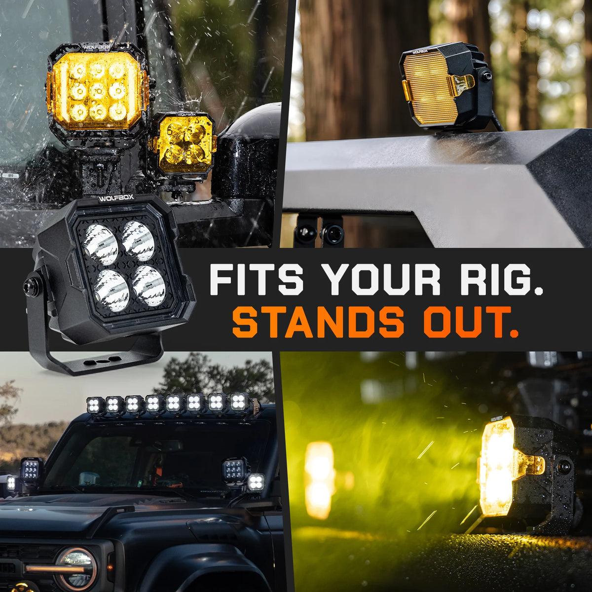 NomadRover 3" Off-Road LED Pod Lights(Pair) - WOLFBOX