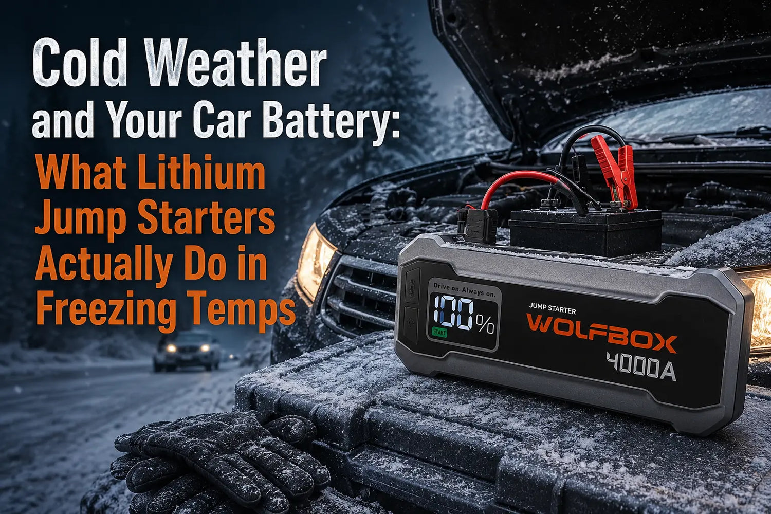 Cold Weather and Your Car Battery What Lithium Jump Starters Actually Do in Freezing Temps