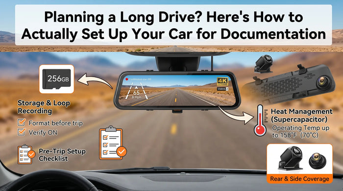 Dash Came Set Up for Long Drive