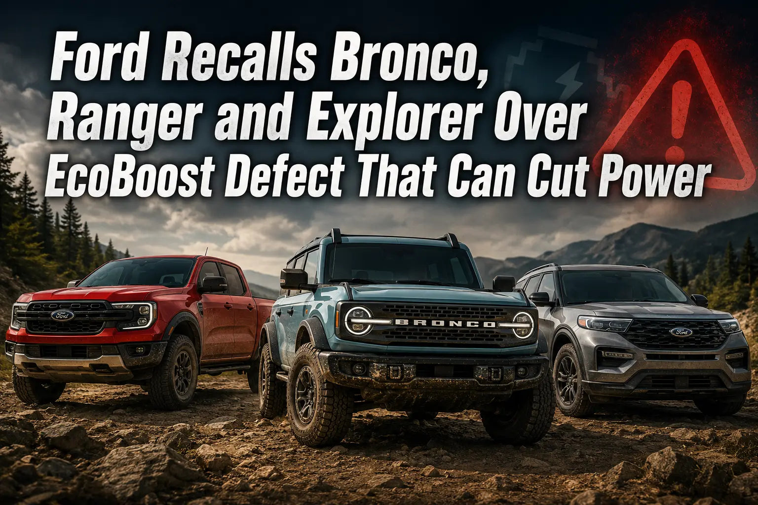 Ford Recalls Bronco, Ranger and Explorer Over EcoBoost Defect That Can Cut Power