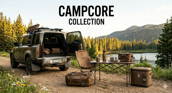 Osprey, Helinox, Hydro Flask, and OXO Launch Campcore Car Camping Collection