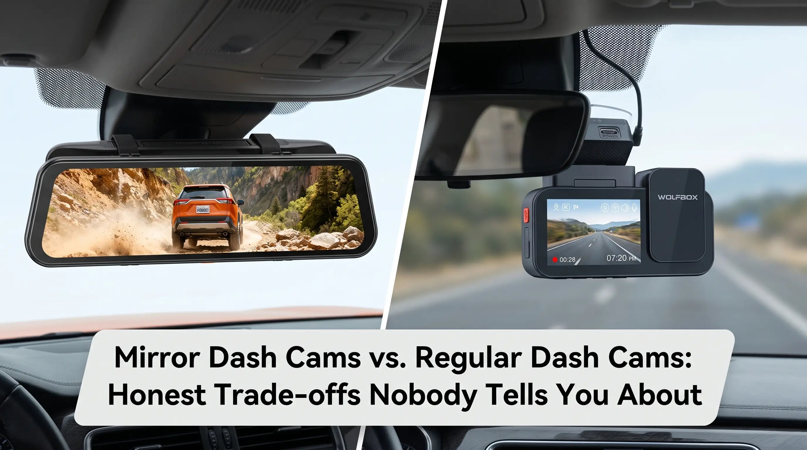 Mirror Dash Cams vs. Regular Dash Cams