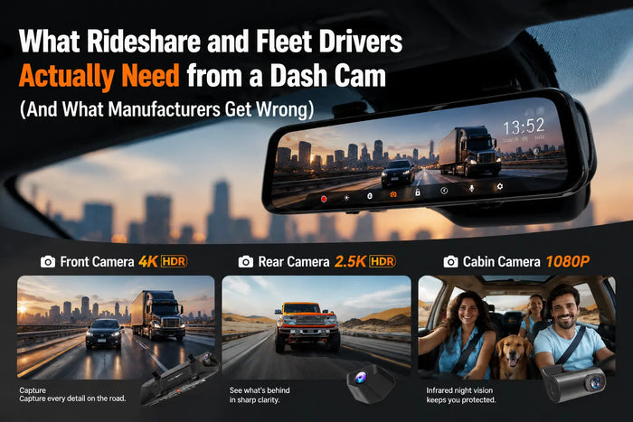 What Rideshare and Fleet Drivers Actually Need from a Dash Cam