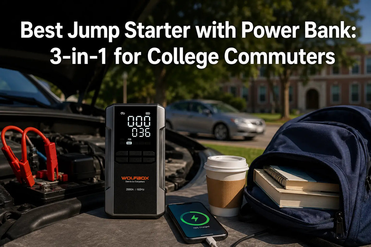 Best Jump Starter with Power Bank: 3-in-1 for College Commuters