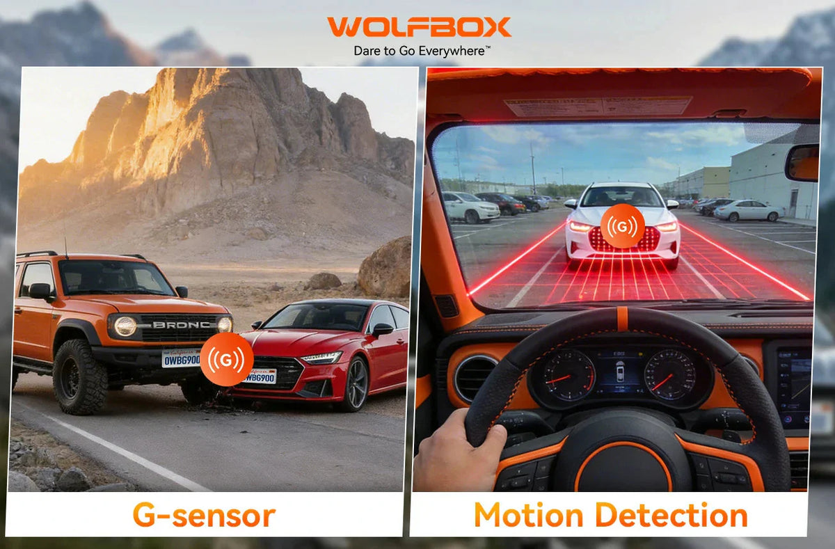 G-Sensor vs Motion Detection in Dash Cams: What's the Difference?