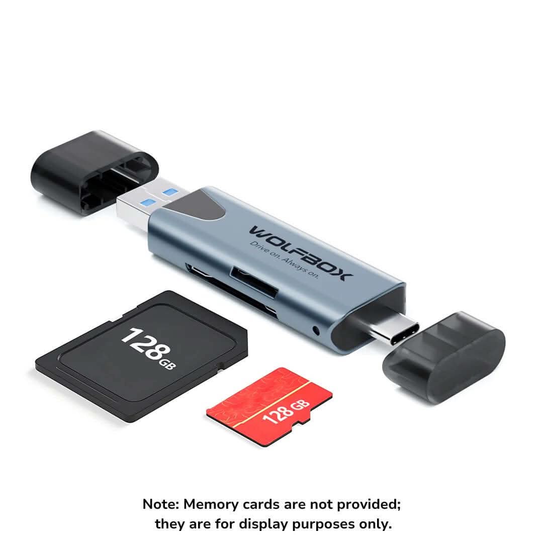 WOLFBOX 2-in-1 Card Reader with USB-C&USB-A Interface Accessory WOLFBOX USB-C&USB-A