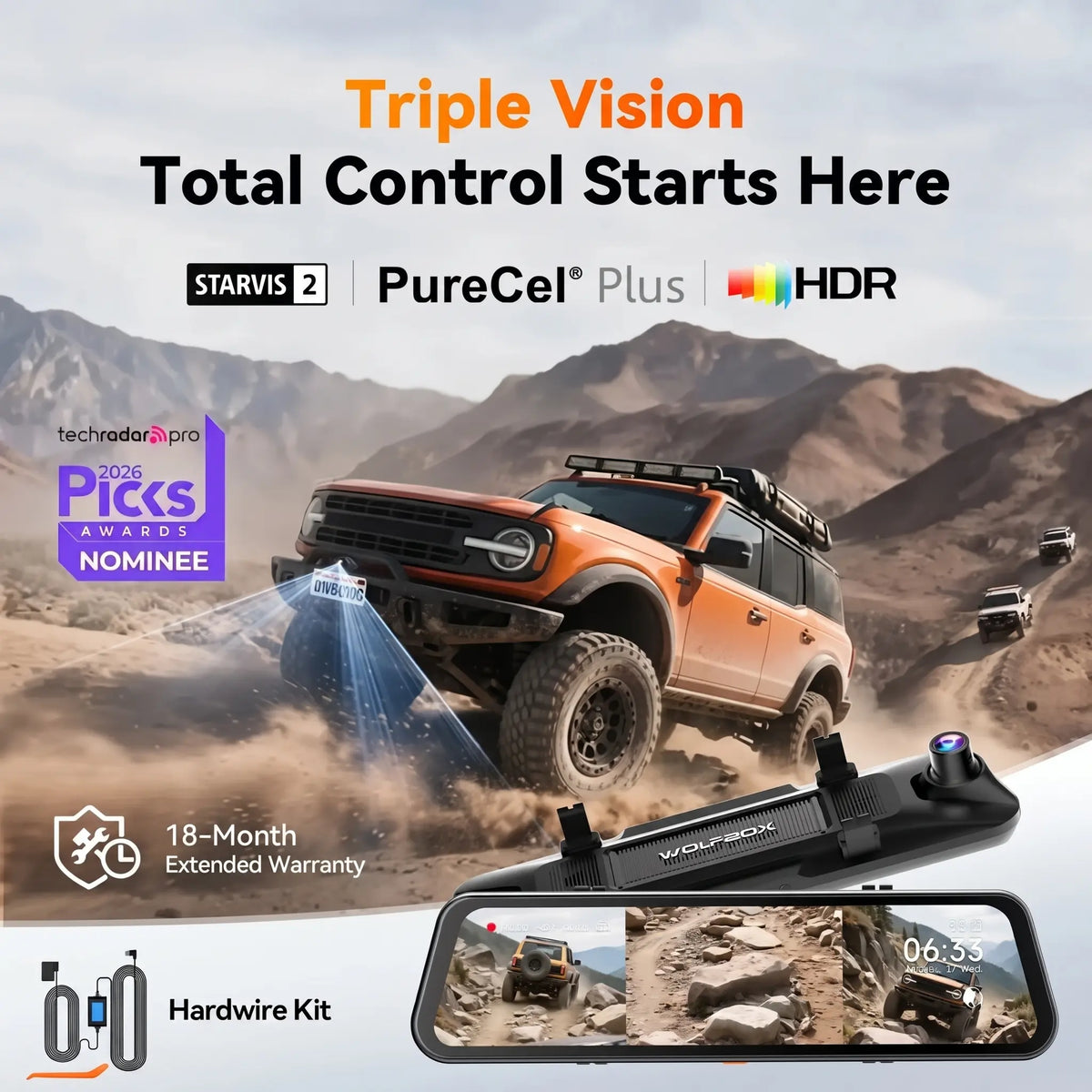 G900tripro bumper dash cam