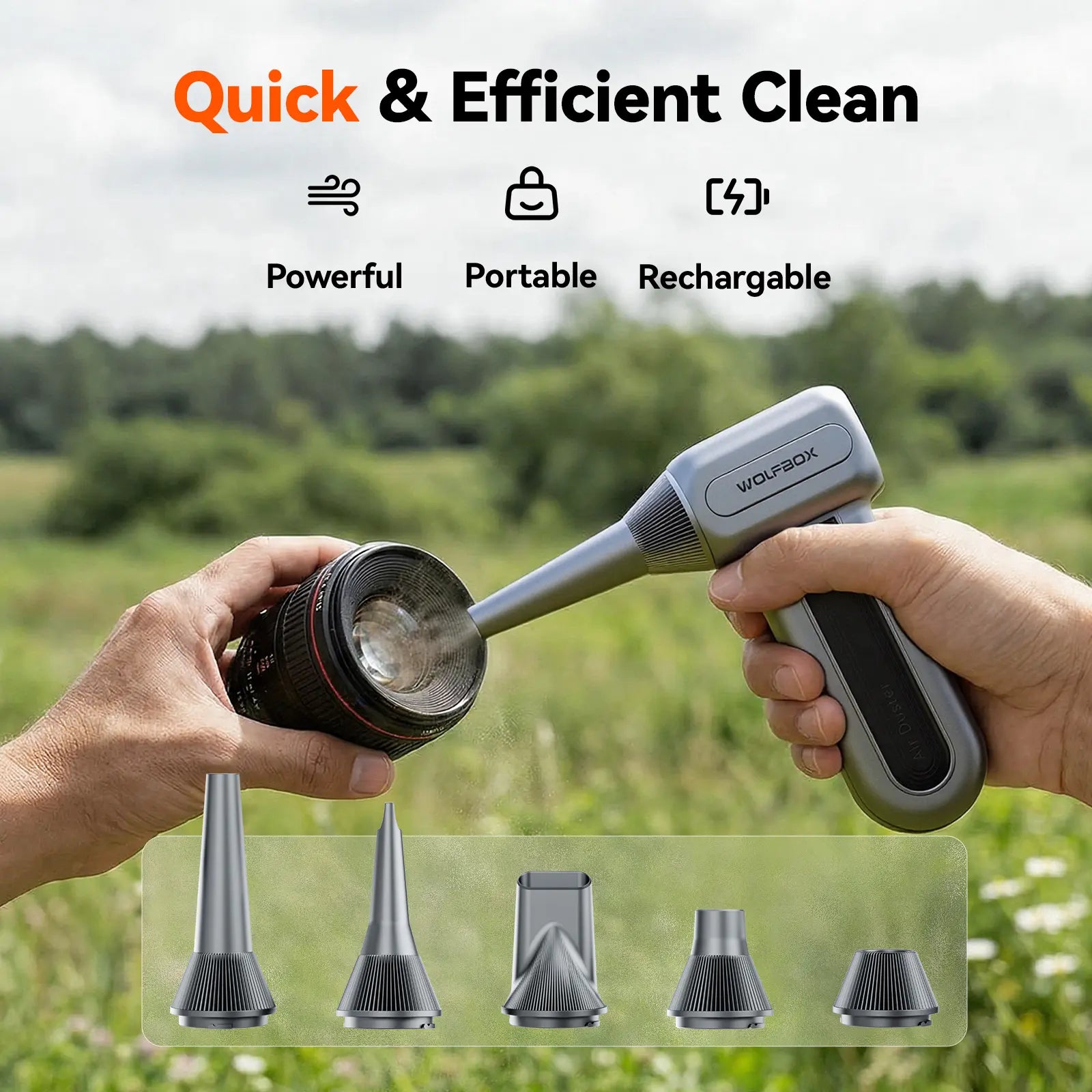 WOLFBOX MF70 Compressed Air Duster - WOLFBOX