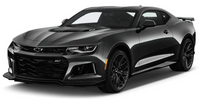 Black Chevrolet Camaro thumbnail linking to its mirror dash cam install guide
