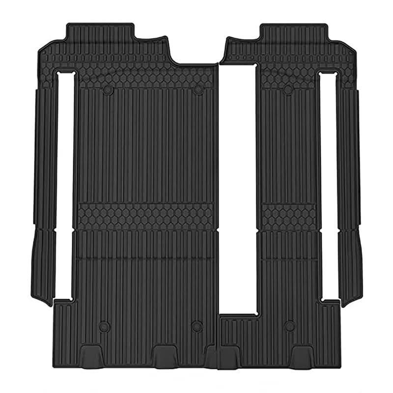 3W Toyota Sienna 8 Seat 2021-2023 Custom Floor Mats / Trunk Mat TPE Material & All-Weather Protection Vehicles & Parts 3Wliners 2021-2023 8 Seat with/without Spare Tire 2nd&3rd Row Mats